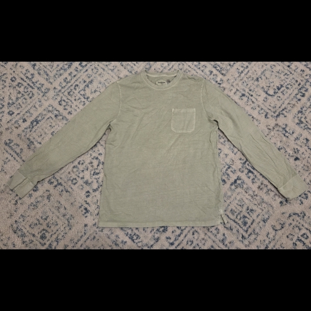 Goodfellow & Co Men's Long Sleeve Shirt - Light Green